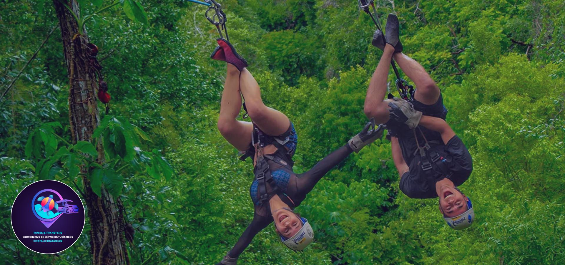 Tour Tirolesas en Ixtapa Zihuatanejo ZIPLINE. Excursión Tirolesas Ixtapa Zihuatanejo. Ecotour Ixtapa Zihuatanejo Aventura Tirolesas. Parque Tirolesas en Ixtapa Zihuatanejo